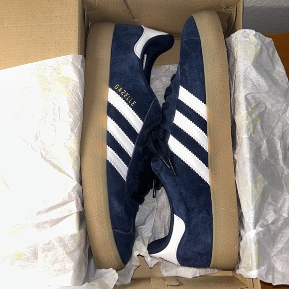 Adidas Gazelle ADV Skate shoes navy suede gum sole, H04905, men’s US 11 - Picture 7 of 7